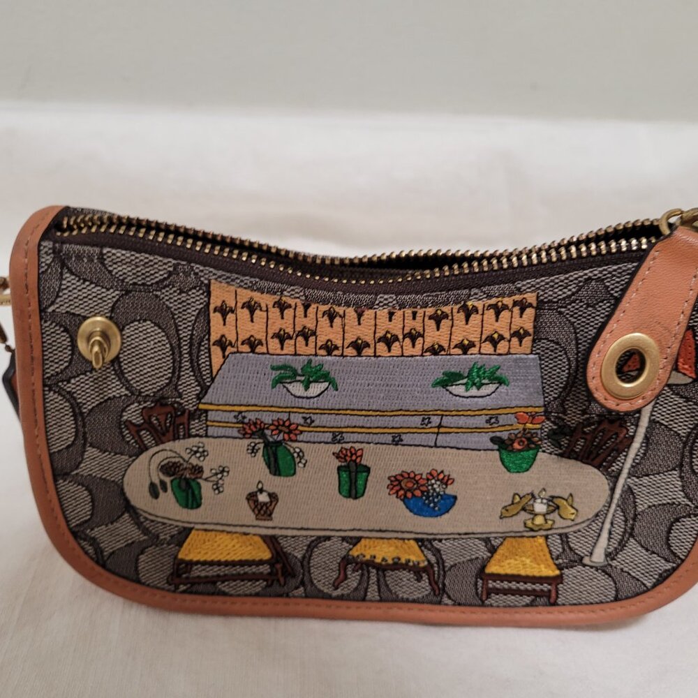 Coach X Observed By Us Swinger 20 In Signature Jacquard
